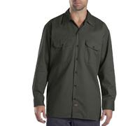 (TG. M) Dickies Long Sleeve Work Camicia, Verde (Olive Green), Medium Uomo - NUO