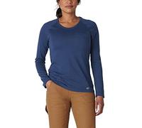 (TG. M) Dickies W Protect Temp Iq Cooling Ls Pocket Tee, Maglietta Donna, Blu (D