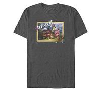 (TG. M) Disney Encanto Photo Organic Short Sleeve T-Shirt, Grigio Scuro Melange,