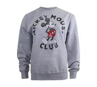 (TG. M) Disney Mickey Mouse Club Maglia di Tuta, Grigio (Sport Grey), Medium Don