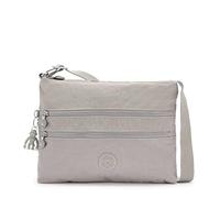 (TG. M) Kipling Alvar, Borsa a Tracolla Donna, Grigio Gris, Medium - NUOVO