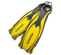 (TG. M/L | EU 41/44) Cressi Reaction EBS, Giallo/Argento, M/L, Open Heel Unisex