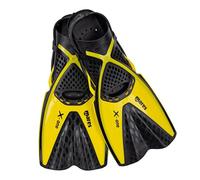 (TG. M/L) Mares Aquazone X-One, Pinne Snorkeling Adulto - Unisex, Giallo, M/L