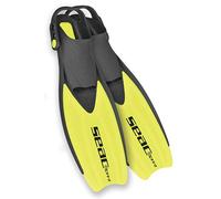 (TG. M-L) Seac Sprint, Pinne da Snorkeling Regolabili con Cinghiolo Elastico, pe