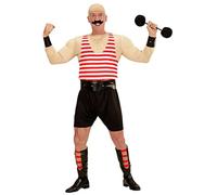 (TG. M-L) "STRONG MAN" (muscle shirt, tank top, shorts, belt, cuffs, leg pieces,