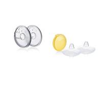 (TG. M) MEDELA Modellatori del Capezzolo, Confezione da 2 Pezzi + Cappelletti pe