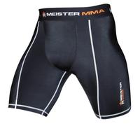 (TG. M) Meister Pantaloncini a Compressione MMA Rush Fight con Tasca per Coppa,