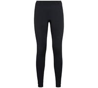 (TG. M) Odlo Performance Warm Eco Leggings, Nero-Grigio Grafite, M Donna - NUOVO