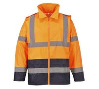 (TG. M) Portwest H443 Giacca Classic Anti Pioggia Alta Visibilit , Bicolore, Ara
