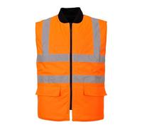 (TG. M) Portwest S469ORRM Gilet Reversibile ad Alta Visibilit , Arancione, M - N