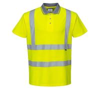 (TG. M) Portwest S477YERM Polo Maniche Corte ad Alta Visibilit , Giallo, M - NUO
