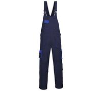 (TG. M) Portwest TX12NARM Salopette Texo con colori a contrasto e bretelle, Blu