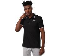 (TG. M) Reebok Logo Identity sul Petto Sinistro Polo, Verde, M Uomo - NUOVO