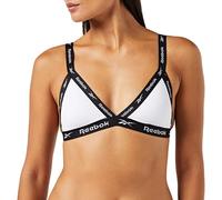 (TG. M) Reebok Women's Cropped Cotton Wirefree Bra Top Parte Superiore, Opaque,
