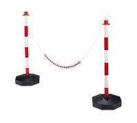 (TG. M) Relaxdays 10020484_303 Barriera da/per Parcheggio, Rosso, Bianco, M - NU