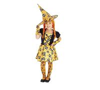 (TG. M) Rubies Costume Bruja Mini Arancione per bambina, vestito da stregetta co