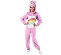 (TG. M) Rubies Costume Cheer Bear, Tuta con cappuccio per Donna, Rosa, M - NUOVO