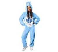 (TG. M) Rubies Costume Grumpy Bear adulti, Tuta con cappuccio, Licenza Ufficiale