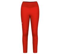 (TG. M) Salewa, Pedroc Dry Resp W Hyb Tights., Donna, Rosso, M/l - NUOVO
