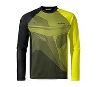 (TG. M) VAUDE Men's Moab LS T-Shirt, Verde Brillante/Nero, M Uomo - NUOVO