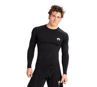 (TG. M) Venum Contender Men's Long Sleeve Rashguard T-Shirt, Nero/Bianco, M Uomo
