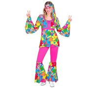(TG. M) W WIDMANN MILANO Party Fashion - Costume 60s Hippie Style, Reggae, Flowe