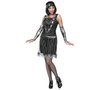 (TG. M) WIDMANN MILANO PARTY FASHION - Costume Charleston, abito anni '20, Flapp