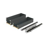 (TG. M200) Emuca - Portabottiglie laterale estraibile Titane Simplex, chiusura s