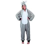 (TG. max 1,80 m) Boland- Costume Tuta Peluche Asino per Adulti, Grigio, max 1,80