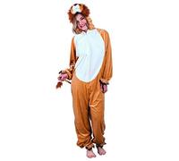 (TG. max 1,95 m) Boland- Costume Tuta Peluche Leone per Adulti, Marrone, max 1,9