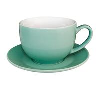 (TG. Medio) Olympia GL461 Caffè Tazza per cappuccino, 340 ml, 12 oz, Aqua (Conf