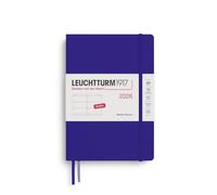(TG. Medium (A5)) LEUCHTTURM1917 372713 Agenda settimanale 2026, Ink, Inglese -