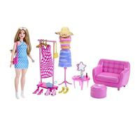 (TG. medium) Barbie - Set Moda Bambola e vestiti, include una Barbie, diversi ab