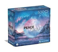 (TG. Medium) Clementoni- Puzzle Light Blue 500pzs Does Not Apply Italia Peace Th
