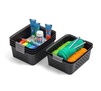 (TG. medium) IRIS USA, Inc. Cesto portaoggetti, nero, M - NUOVO