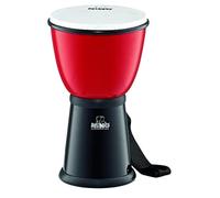 (TG. Medium) Nino Percussion NINO18R/BK Djembe Pre Accordato, ABS, Rosso/Nero -