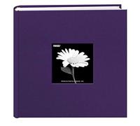 (TG. medium) Pioneer Pocket Fabric Frame Cover Photo Album Grape Purple - NUOVO