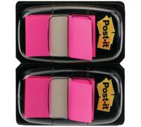 (TG. Medium) Post-it 680-BP2EU Index Flags Segnapagina, 2 Pezzi, Rosa - NUOVO