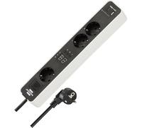 (TG. Met afteltimer) Brennenstuhl Ecolor - Ciabatta multipresa con 3 prese con t