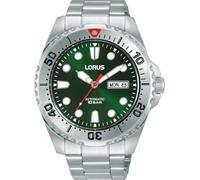 (TG. misura unica) Lorus Orologio automatico analogico da uomo con bracciale in