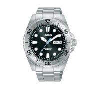 (TG. misura unica) Lorus Orologio automatico analogico da uomo con bracciale in