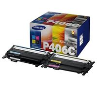(TG. Multi Pack) Samsung CLT-P406C, SU375A, Pacco da 4 Cartucce Toner, da 4.500