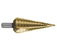 (TG. N 2) Ruko 101052T - Broca escalonada HSS-TiN - Ø 4,0-30,0 mm (14 pasos) -