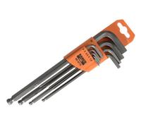 Bahco BE-9770 Metrico Lungo Estremità Sferica Esagonale L-CHIAVE Set, 9 Pezzi