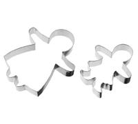 (TG. nc) Zenker Set 2 formine tagliabiscotti in Acciaio, Argento, NC - NUOVO