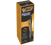 (TG. Nero) Bic Gelocity Quick Dry, Scatola con 12 Penne, Colore Nero - NUOVO
