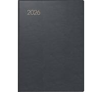 (TG. nicht bekannt) BRUNNEN Agenda tascabile mod. 731 2026 | A6 pelle nera - NUO