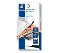 (TG. No) Staedtler Lumocolor permanent universal pen, 10 pezzi - NUOVO