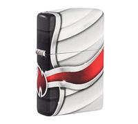 (TG. One Size) Accendino Zippo® Flame Design 49357, Accendino Antivento Ricaric