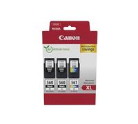 (TG. One Size) Canon Cartucce d'inchiostro originali PG-560XL x 2 / CL-561XL ad